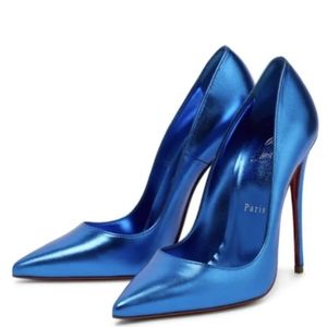 So Kate 120mm Blue leather ! Never been won, comes with the box